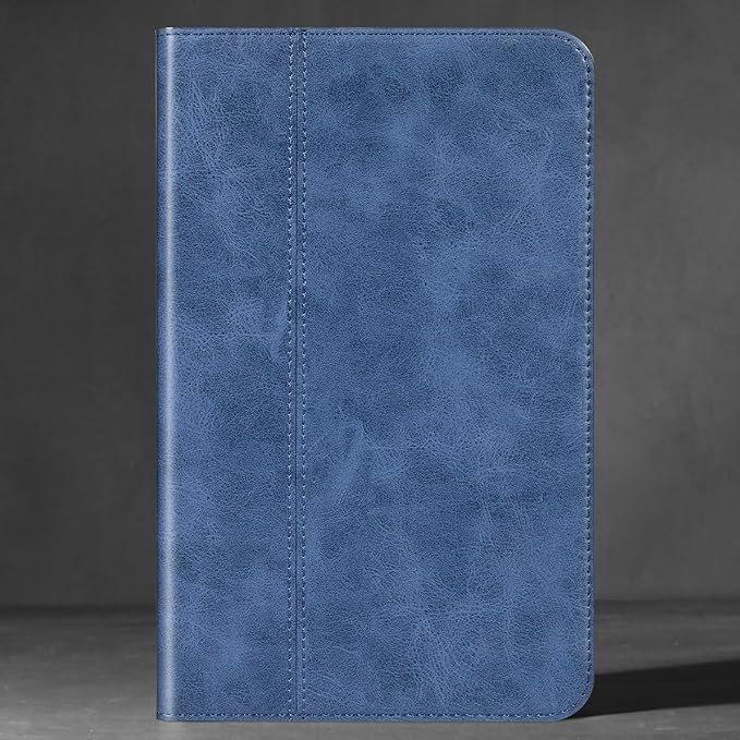 for Samsung Galaxy Tab A 10.1 inch Case 2019 Model(SM-T510/T515/T517) Genuine Leather Cover Protective Shell.Blue