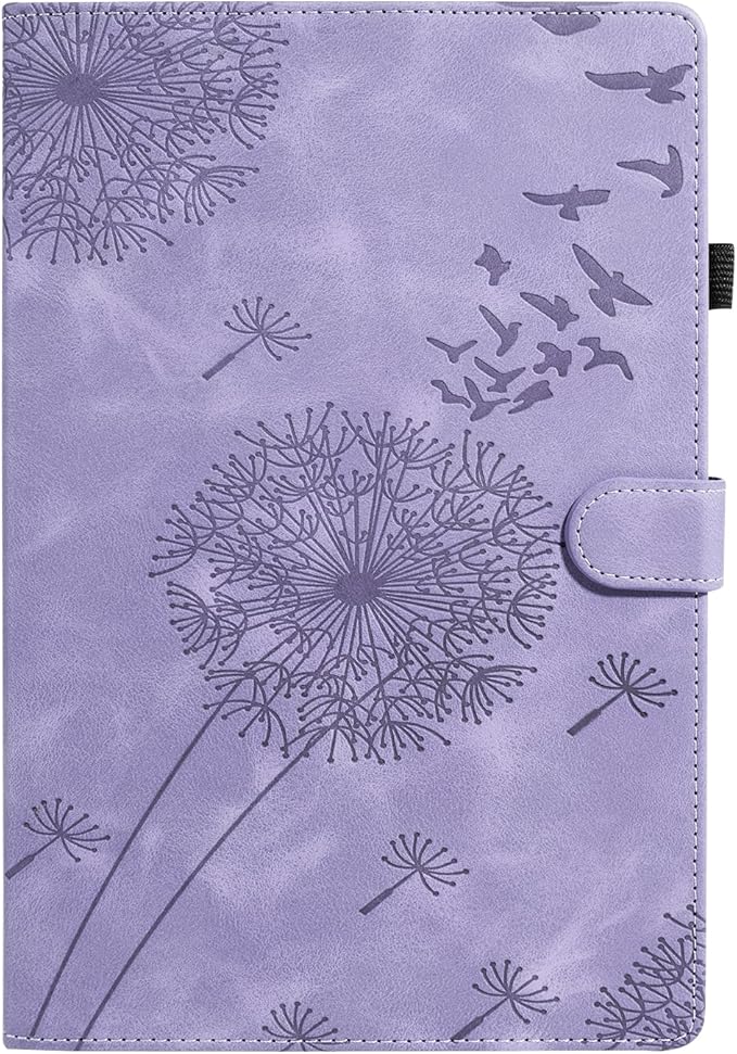 Tablet Cover for Lenovo Tab M11 TB-330FU, Dandelion Design with Kickstand for Pencil Holder, Magnetic Closure, Compatible with Lenovo Tablet K11 TB-330XU / M11 11 Inch Case Purple