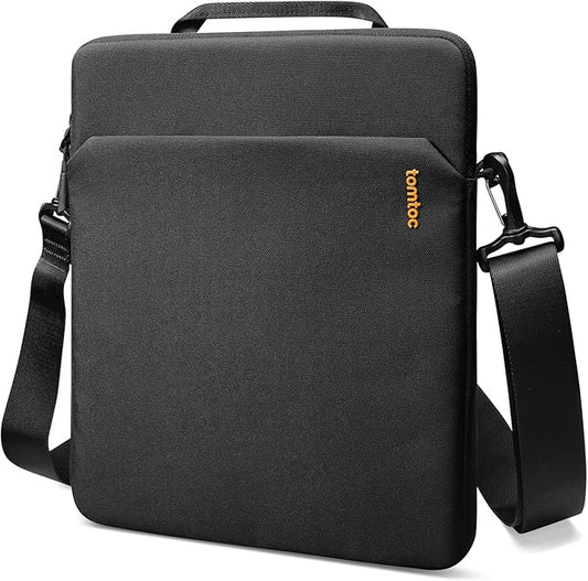 tomtoc Light-B19 Slim 11 Inch Tablet Sleeve Bag for 2025 11-inch iPad A16, iPad Air M3, iPad Pro M4/M2, iPad Air M2, Light Shoulder Bag with Accessories Storage, Eco-Friendly Fabric