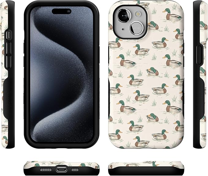 Casely iPhone 15 Case | Mallard & Co. | The Boyfriend Collection | Bold Protective Design | Compatible with MagSafe