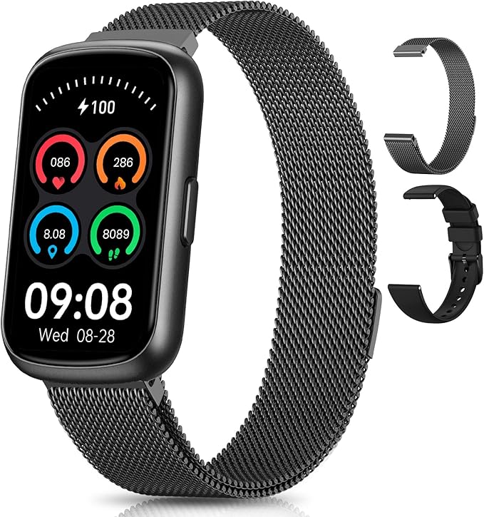 Activity & Fitness Tracker, 24/7 Heart Rate Monitor Smart Watches for Women/Men, Fitness Watches for Women/Men with Step Tracker and Sleep Tracker, IP68 Waterproof Watch for Android Phones/iPhones