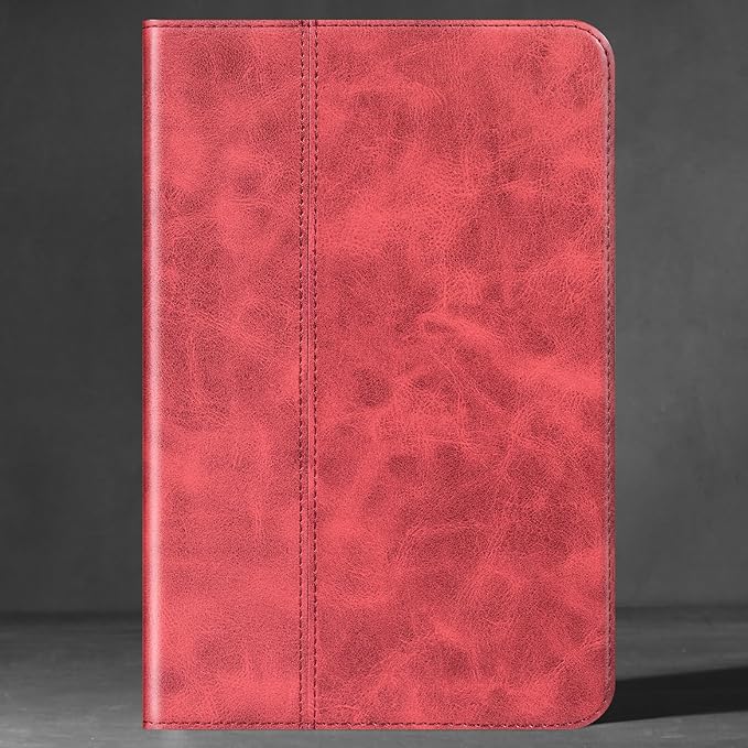for Samsung Galaxy Tab S6 10.5 inch Case 2019 Model(SM-T860/T865/T867) Genuine Leather Cover Protective Shell,Auto Wake/Sleep.Red