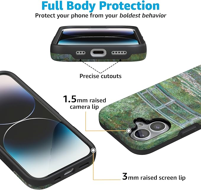 Casely iPhone 17 Case | Monet's Bridge | The Met Museum | Compatible with MagSafe | Bold Protective Design