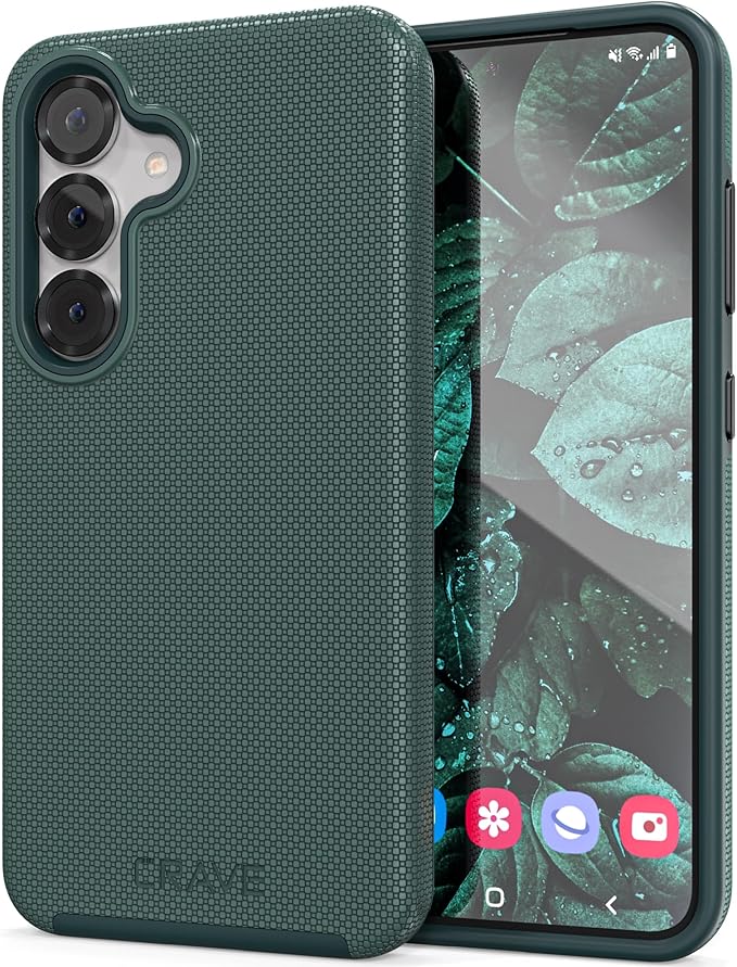 Crave Dual Guard Compatible with Samsung Galaxy S25 Case, Shockproof Protection Dual Layer Case for Samsung Galaxy S25 - Forest Green