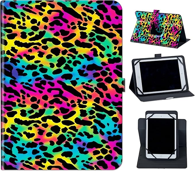 Case for Lenovo Tab P11 Pro Gen 2 11.2" 2022,Mxfdegf 360 Degree Rotating Stand and Magnetic Closure Case for 11.2 inch Lenovo Tab P11 Pro 2nd Generation,Colorful Leopard Print