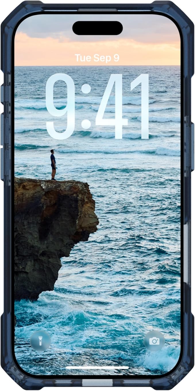 URBAN ARMOR GEAR UAG Designed for iPhone 17 Case Essential Armor - Compatible with MagSafe Translucent Military Grade Protective Cover, Cloud Blue