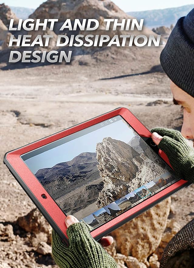 SUPCASE for iPad 9th Generation Case with Screen Protector (Unicorn Beetle Pro), [Built-in Stand] Heavy Duty Rugged Protective Case for iPad 10.2 9th / 8th / 7th Generation (2021/2020/2019), Red