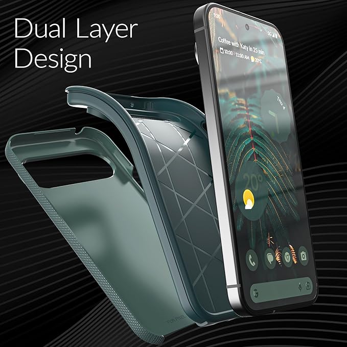 Crave Dual Guard for Google Pixel 10 Pro XL Case, Shockproof Protection Dual Layer Case for Google Pixel 10 Pro XL - Forest Green