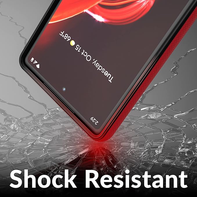 Crave Dual Guard for Google Pixel 6a Case, Shockproof Protection Dual Layer Case for Google Pixel 6a - Red