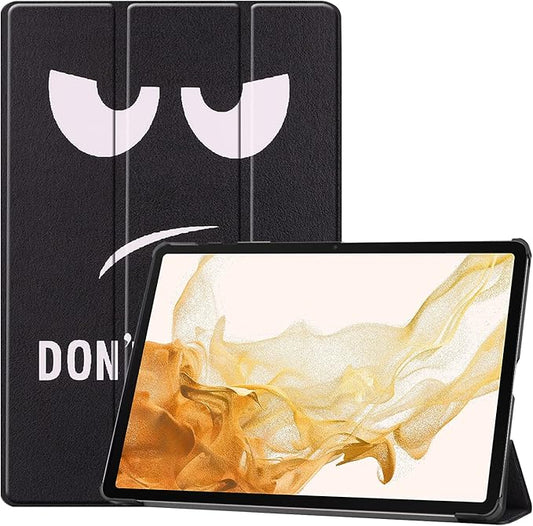 Smart Case for Samsung Galaxy Tab S10+ 2024/Tab S9 FE+/S9+ 2023 12.4-Inch, Ratesell Lightweight Trifold Stand Smart Case Cover with Auto Wake/Sleep Don't Touch Me