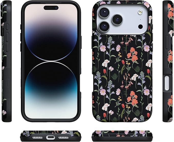 Casely iPhone 17 Pro Case | Secret Garden | Mixed Floral | Compatible with MagSafe | Bold Protective Design