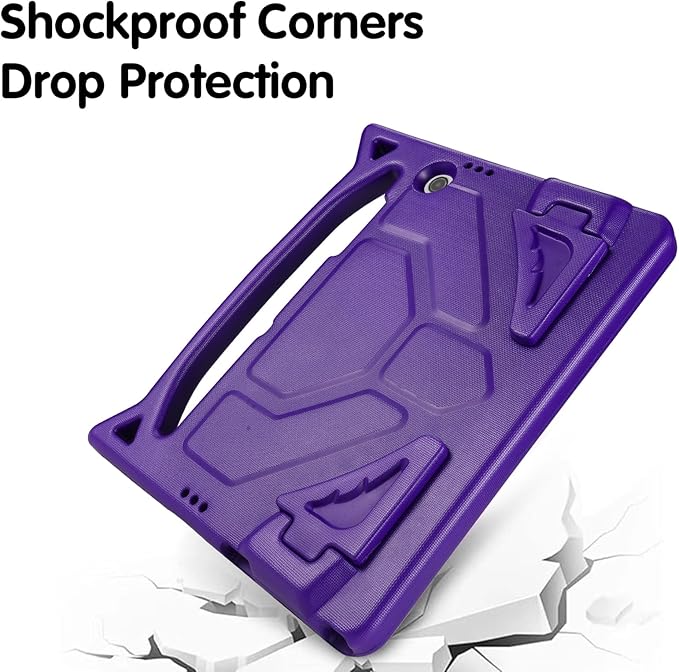 Kids Case for Samsung Galaxy Tab A9 Plus 11inch 2023, Lightweight Durable Shockproof Samsung Galaxy Tab A9+ Cover with Handle,Build-in Kickstand for Kids (Purple)