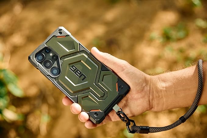 URBAN ARMOR GEAR UAG for Samsung Galaxy S25 Ultra Case 6.9" Monarch Pro - Compatible with Magnetic Charging Premium Rugged Military Drop Tested Protective Cover, Kevlar Element Green