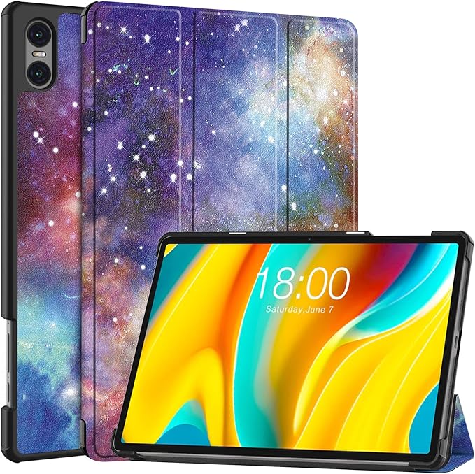 Case for TECLAST T50 Pro 11 inch Tablet, Folding Folio Ultra-Thin PU Leather Stand Case Cover for Teclast T50 Pro Outer Space