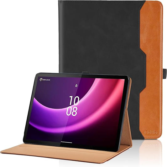 Case for Lenovo Tab P11 Gen 2 11.5 Inch 2023 (TB350FU/TB350XU) - PU Leather Business Folio Case with Pocket, Multi-Angle Viewing for Lenovo Tab P11 2nd Gen Tablet Cover, Black
