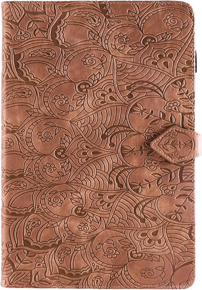 Vine Funda para for Lenovo Tab M11 11 Inch 2024, Soft Touch Premium Faux Leather Made with Card Slots, Water-Proof Precise Cutouts Compatible with Lenovo Tab K11 / M11 TB-330FU/TB-330KU Brown