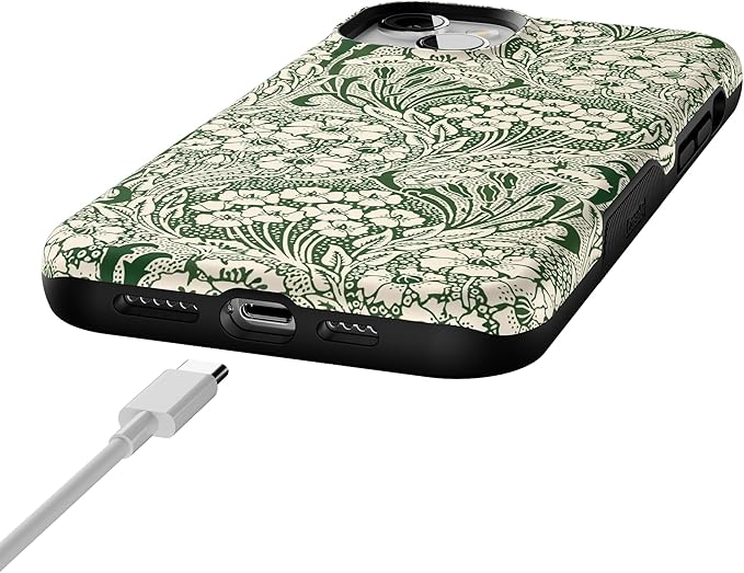 Casely iPhone 14 Case | Mystic Meadow | Green Gardens | Compatible with MagSafe | Bold Protective Design