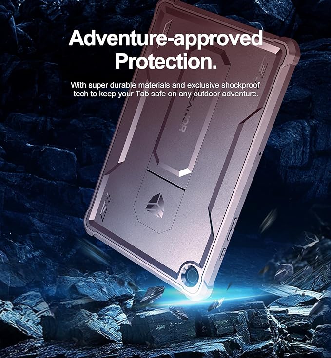 Dexnor Case for Samsung Galaxy Tab A9 Plus 2023, [Built-in Screen Protector & Kickstand] Heavy Duty Shockproof Full Body Protective Tablet Cover for Galaxy Tab A9+ 11 Inch, Pink