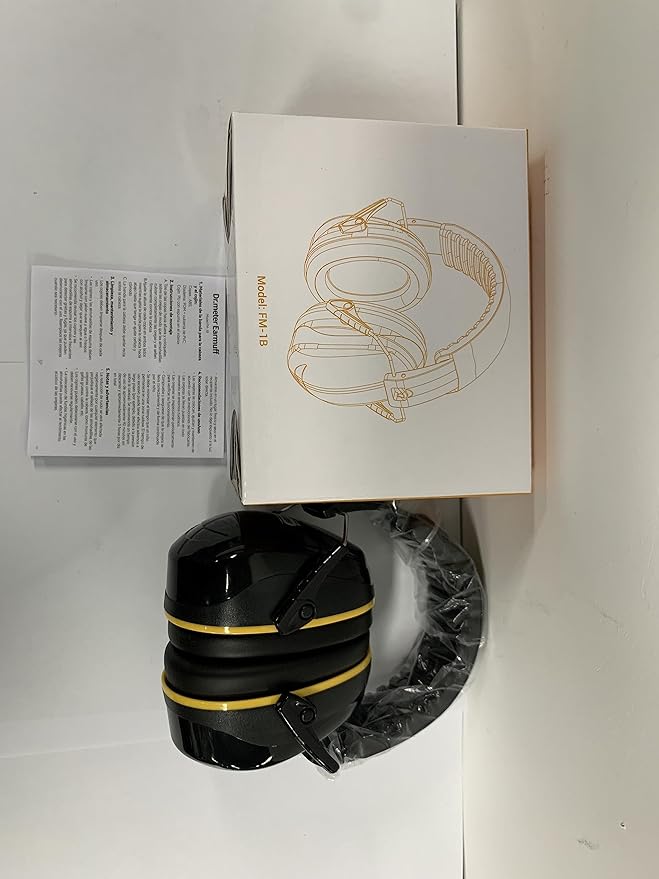 Dr.meter Noise Cancelling Headphones for Adults Kids, 31dB SNR Ear Protection Earmuffs for Gun Range, Kids Autism Sensory Adjustable Noise Reduction Safety Ear Muffs for Lawn Mowing, Woodwork