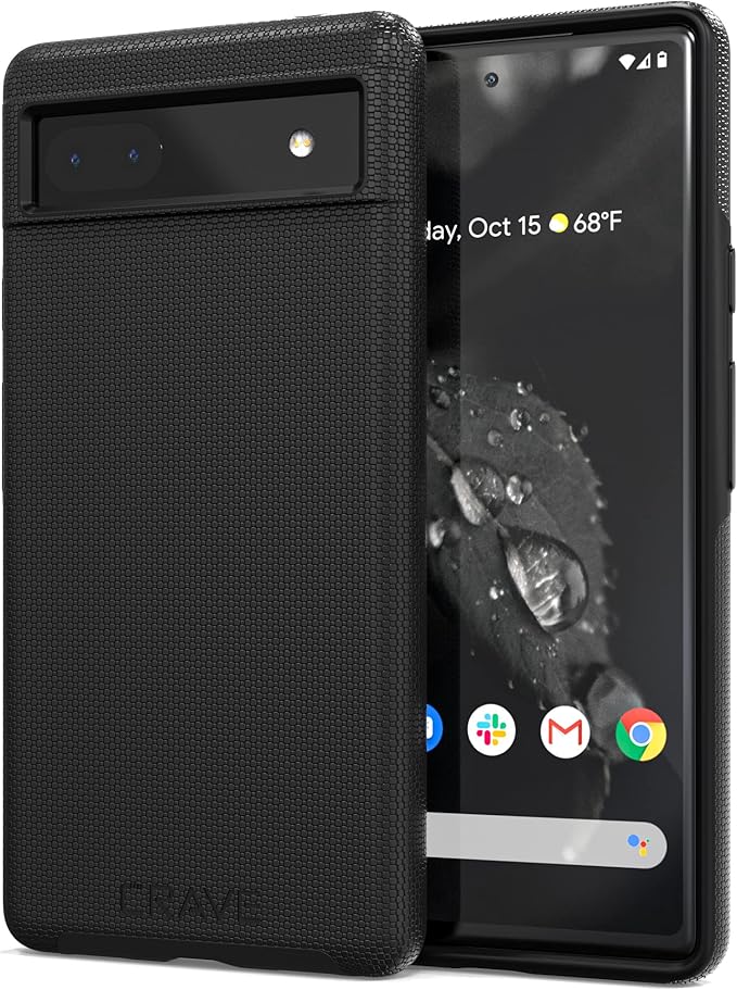 Crave Dual Guard for Google Pixel 6a Case, Shockproof Protection Dual Layer Case for Google Pixel 6a - Black