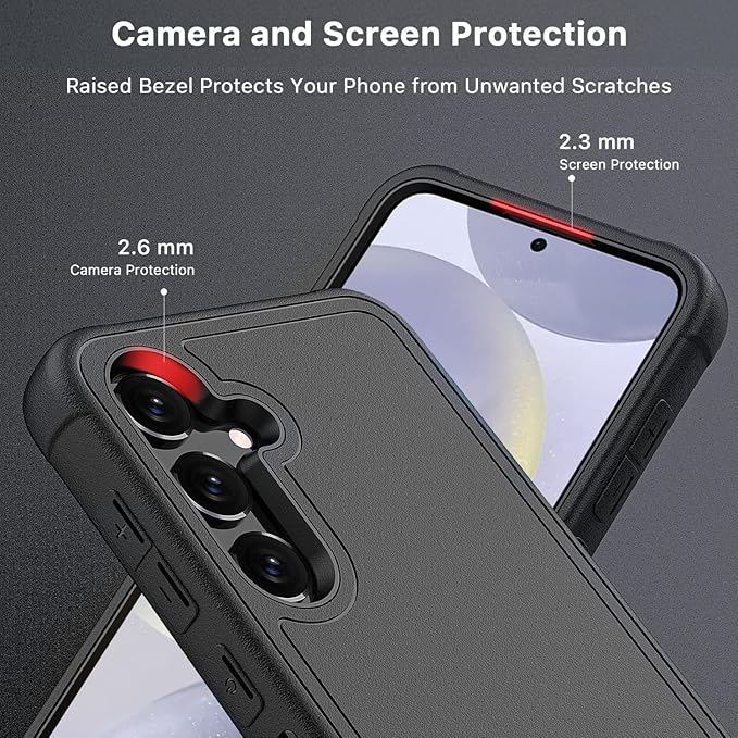 M MYBAT PRO Maverick Series for Samsung Galaxy S24 Plus Case with Belt Clip Holster, 6.7 inch, Heavy Duty Military Grade Drop Protective Case with 360° Rotating Stand (No Screen Protector)