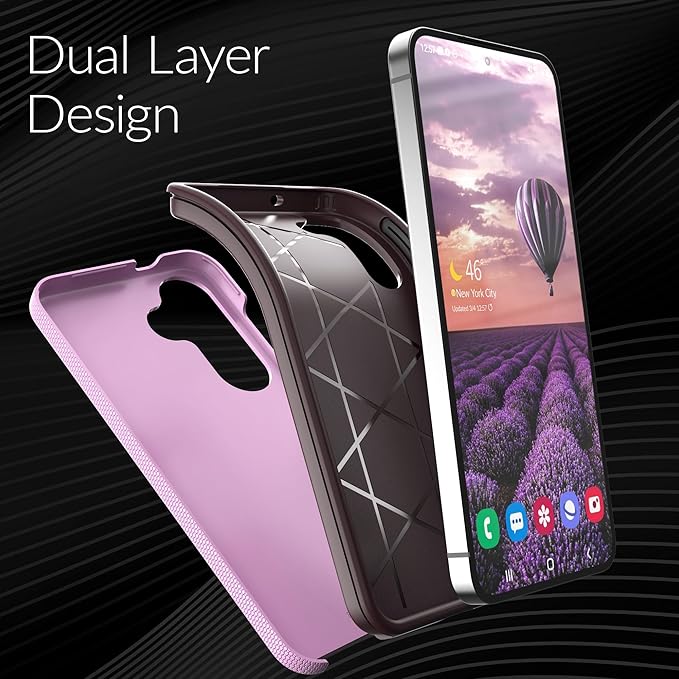 Crave Dual Guard Compatible with Samsung Galaxy S25 Case, Shockproof Protection Dual Layer Case for Samsung Galaxy S25 - Lilac
