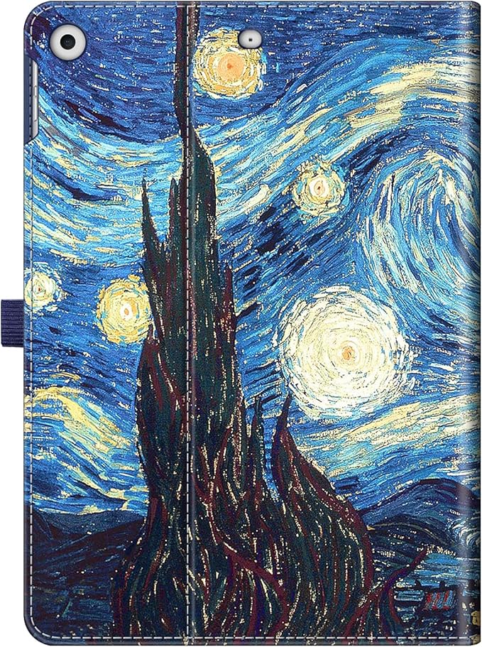 Fintie Case for iPad 9th / 8th / 7th Generation (2021/2020/2019) 10.2 Inch - [Corner Protection] Multi-Angle Viewing Stand Cover with Pocket & Pencil Holder, Auto Sleep Wake, Starry Night