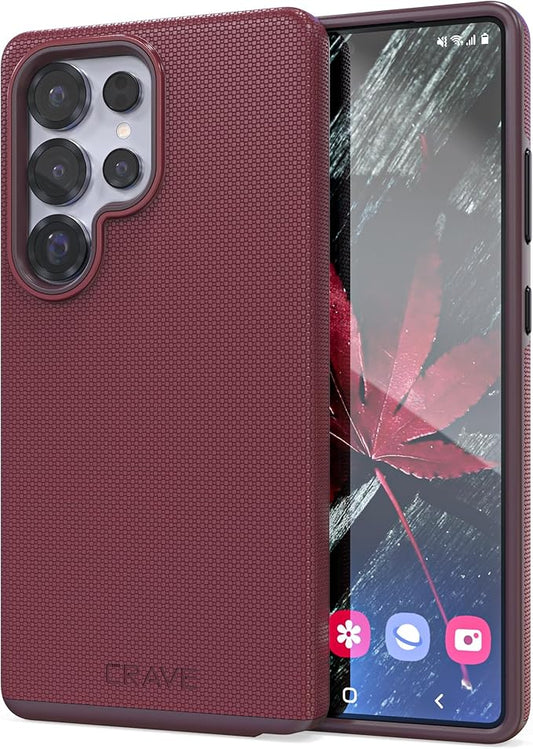 Crave Dual Guard Compatible with Samsung Galaxy S25 Ultra Case, Shockproof Protection Dual Layer Case for Samsung Galaxy S25 Ultra - Berry