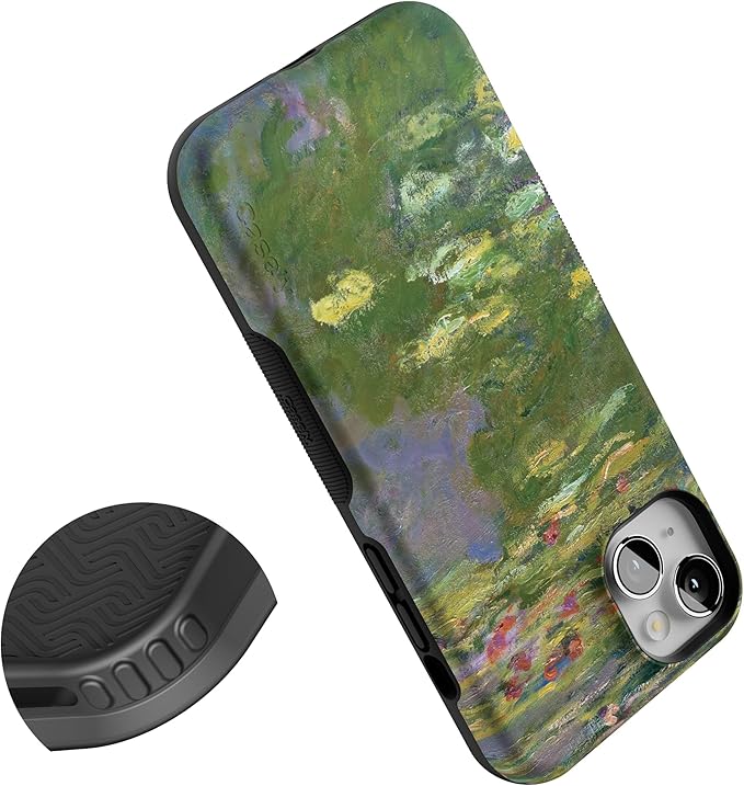 Casely iPhone 14 Case | Monet’s Water Lilies | The Met Museum Collection | Compatible with MagSafe | Bold Protective Design