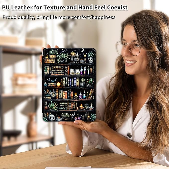 Case for Samsung Galaxy Tab A9+/A9 Plus 11 Inch 2023 Tablet Case, 360 Degree Rotating Folio Stand Smart Cover for Galaxy Tab A9+ Tablet SM-X210/X216/X218, Auto Sleep/Wake, Bookshelves