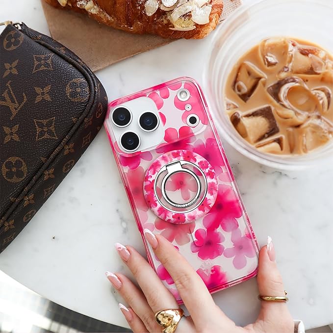 VELVET CAVIAR Case for iPhone 17 | Compatible with MagSafe | 10ft Drop Tested | Protective Designer Cases | Cherry Blossom