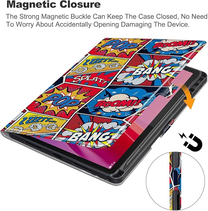 for Lenovo Tab M11 Case with Pen Holder,Ultra Slim Magnetic Cover for Lenovo Tab K11 LTE Tablet Case Kids,Style