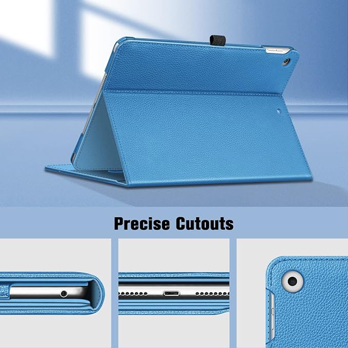 Fintie Case for iPad 9th / 8th / 7th Generation (2021/2020/2019) 10.2 Inch - [Corner Protection] Multi-Angle Viewing Stand Cover with Pocket & Pencil Holder, Auto Sleep Wake, Royal Blue