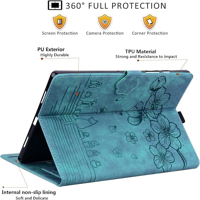 Case for Tab M11 / Tab K11 LTE 11 inch Tablet 2024, Tab m11 11" Tablet Case PU Leather with Pen Holder Magnectic Cover Folio Stand for Model TB330FU- Green