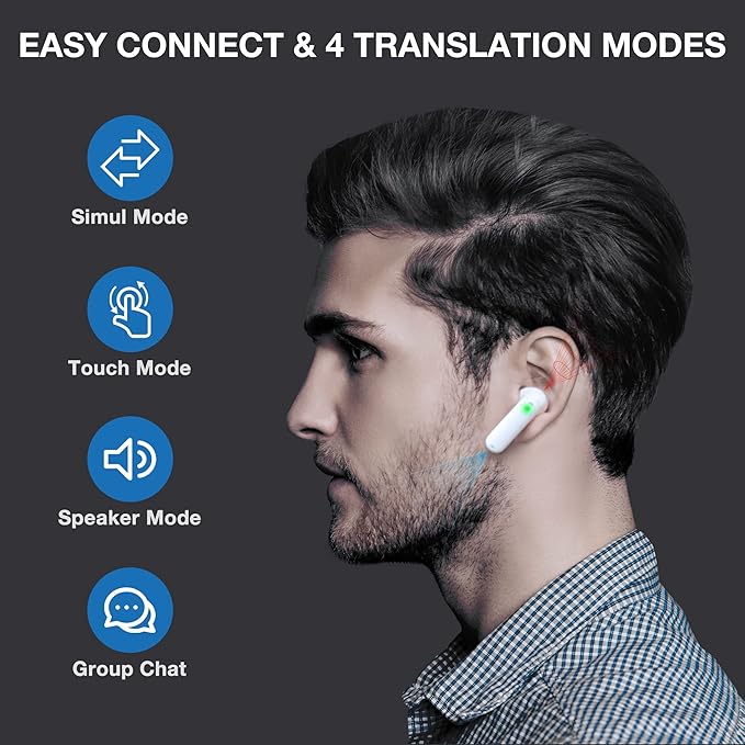 Timekettle WT2 Edge W3 Translator Device, Bidirection Simultaneous Translation, Translator Earbuds with 40 Languages, Offline Translator, Fast Reaction with Revolutionary Al Tech, Offline Version