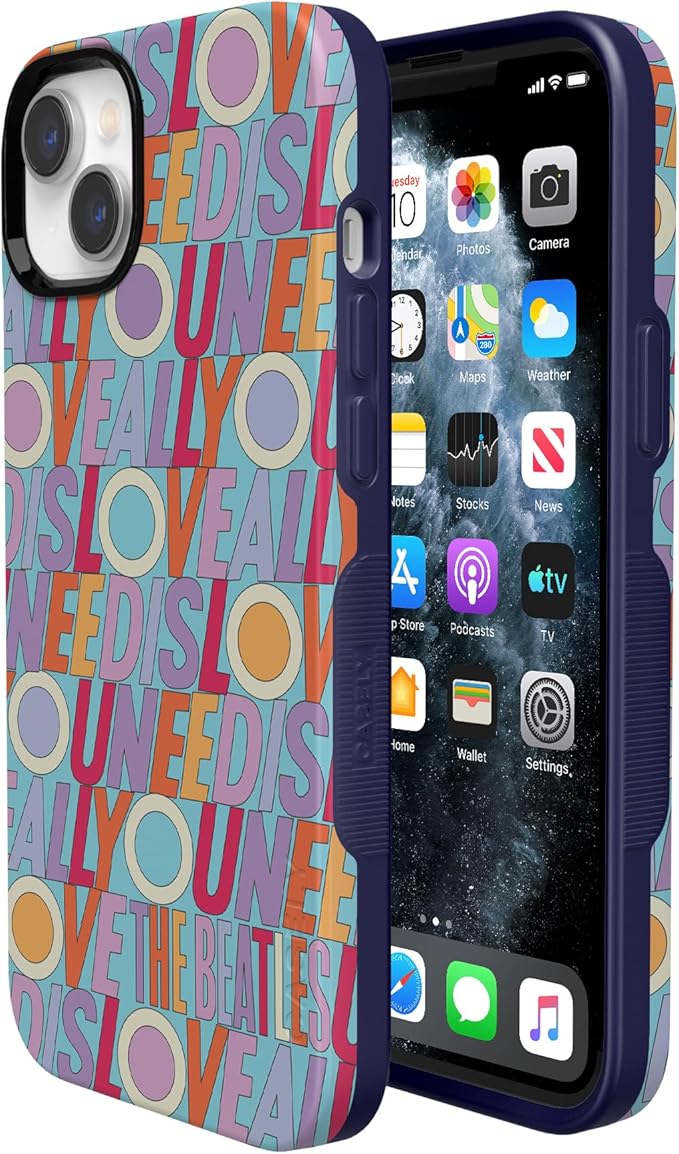 Casely iPhone 14 Case | Beatles | All You Need is Love | Compatible with MagSafe | Bold Protective Design