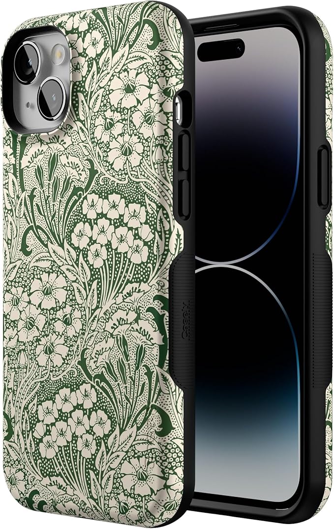 Casely iPhone 14 Case | Mystic Meadow | Green Gardens | Compatible with MagSafe | Bold Protective Design