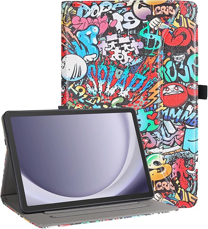 for Samsung Galaxy Tab A9 Plus Case Multiangle Stand for Samsung Tab A9 Plus Tablet Case 11 Inch SM-X210/SM-X216/SM-X218,Graffiti