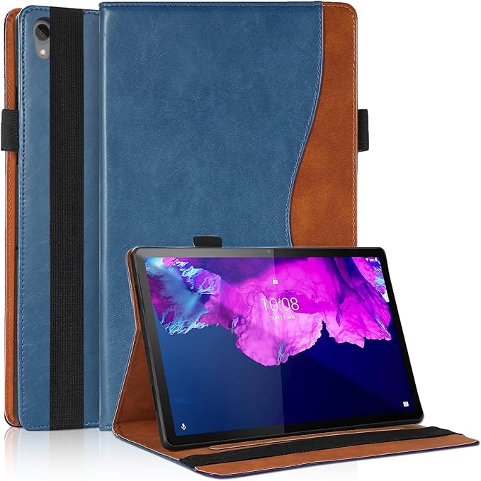 TIPOYOPOO Case for Lenovo Tab P11(TB-J606F/J606X)/Tab P11 Plus (TB-J616F/J616X) 11 inch Business Slim PU Leather Protective Case Shell with Card Holder Folio Stand Cover for Lenovo Tab P11 /P11+ 11"