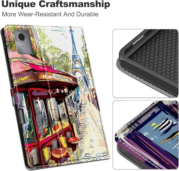 for Lenovo Tab M11 Case with Pen Holder,Ultra Slim Magnetic Cover for Lenovo Tab K11 LTE Tablet Case Kids,Streets