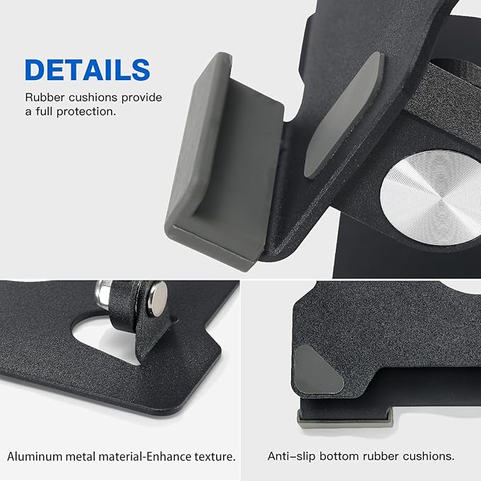 KABCON Tablet Stand,Tablet Holder for iPad,Adjustable Portable Multi Angle Desktop Stand Compatible with iPad Pro 9.7 10.5 12.9 Air Mini 1-4,Galaxy Tabs,Surface Pro Tablets,Kindle,E-Reader,Nexus