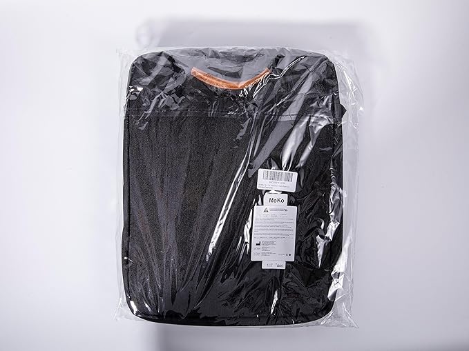 MoKo 13.3-14 Inch Laptop Sleeve Bag Fits MacBook Pro M3/M2 14" 2023, MacBook Pro 13" M2, Air 13.6 M3/M2,Tab S8 Ultra 14.6,Handle Carrying Case with Shoulder Strap, Black & Gray