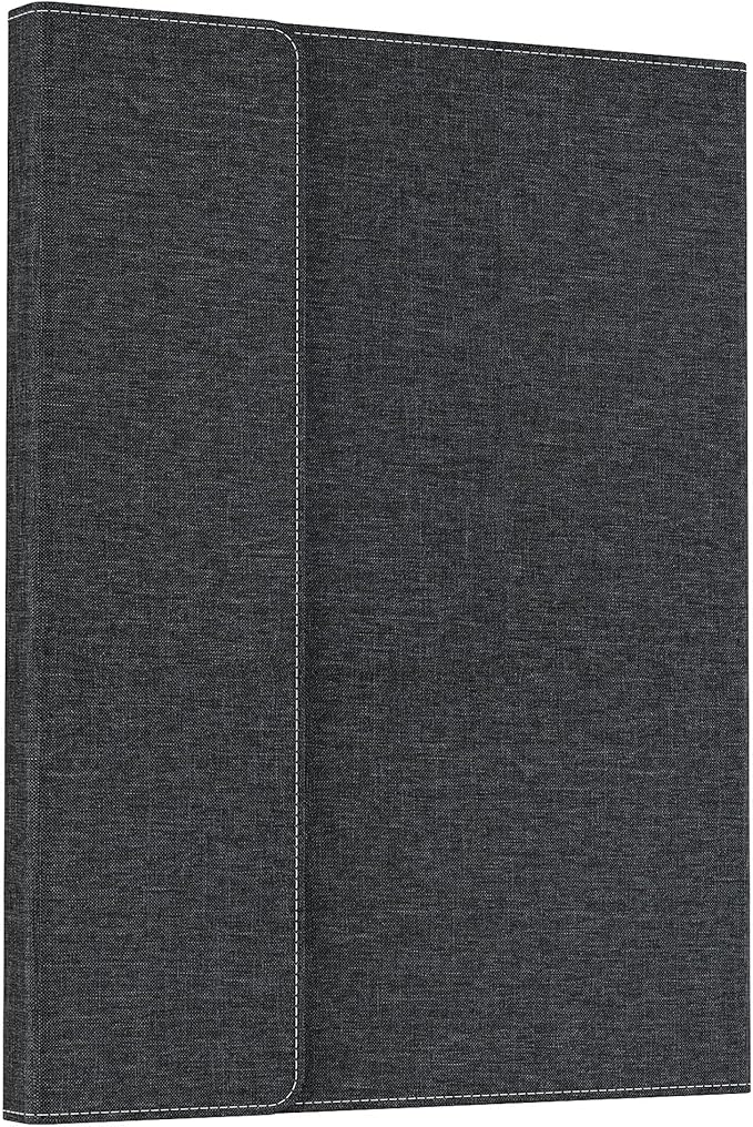 Laptop Case for Microsoft Surface Pro 1st Edition 12-inch, PU Leather Tablet Protective Cover with Multi-Angle Built-in Kickstand & Pen Holder, (Black)