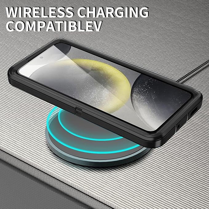 for Galaxy S24 FE 5g Case,Shockproof Dropproof Dustproof 3-Layer Full Body Protection Rugged Heavy Duty High Impact Hard Cover Case for Galaxy S24 FE 6.7 inch,Black