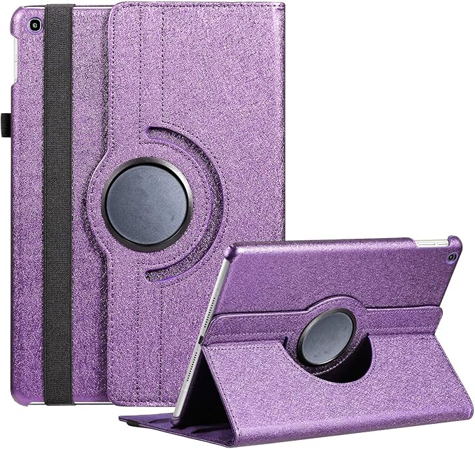 Case for Samsung Galaxy Tab A 10.1 2019, 360 Degree Rotating Stand Smart Case for Samsung Tab A 10.1 Inch Tablet [SM-T510/T515] 2019 Release (Purple)