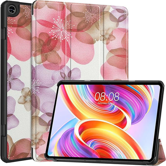 Case for TECLAST T50 11.0 inch Tablet, Folding Folio Ultra-Thin PU Leather Stand Case Cover for TECLAST T50 11.0 inch Flower