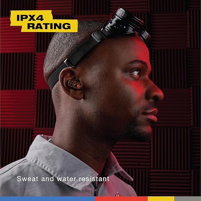 Skullcandy Method 360 ANC Wireless Earbuds, Sound by Bose, Bluetooth Headphones, Premium Noise Cancelling, Up to 40 Hrs Battery, Sweat and Water Resistant, Microphone for iPhone Android - Leopard