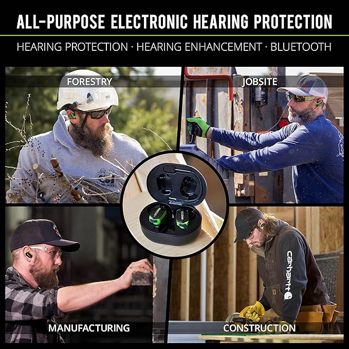 ISOtunes ULTRACOMM Aware Hearing Protection: True Wireless Bluetooth Hearing Protection with Detachable Boom Mic and Level Dependent Audio Passthrough
