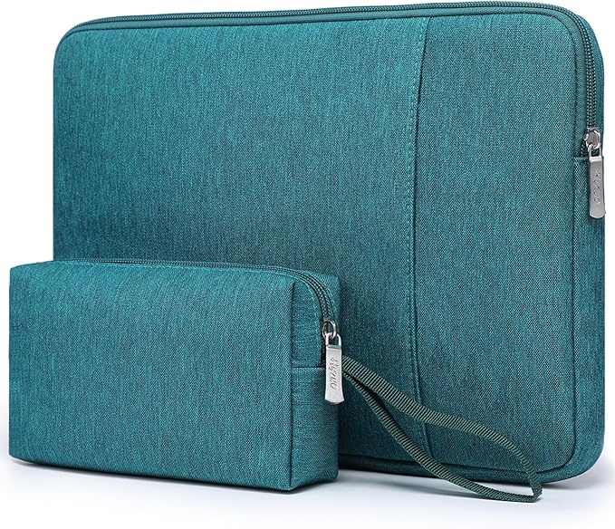 HYZUO 13.3-14 Inch Laptop Sleeve Bag Set for MacBook Pro 14 M4/M3/M2/M1, MacBook Air/Pro 13.3, 13.5"/13.8" Surface Book/Laptop, Notebook Case for 13.3" HP Dell Lenovo Asus Acer, Dark Green