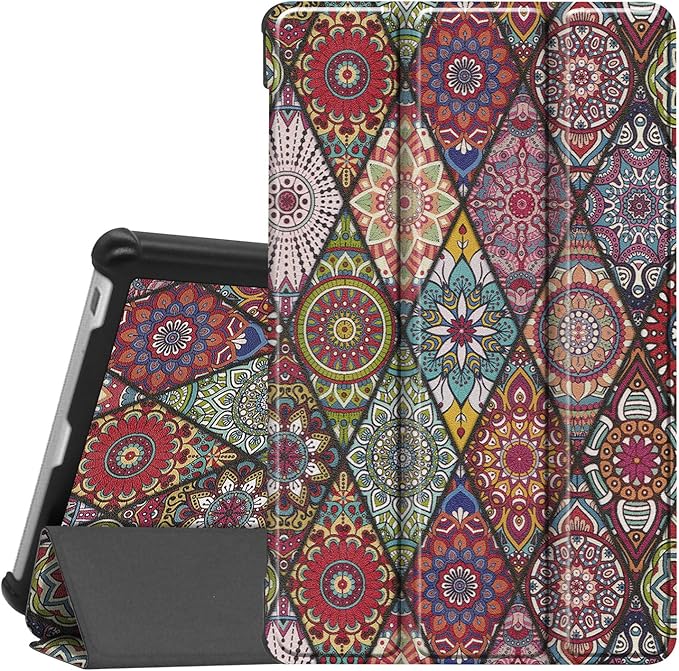 Case for Lenovo Tab M8 8.0'', Smart Case Trifold Stand Slim Lightweight Case Cover for LenovoTab M8 Gen 3 2022/Tab M8 HD LTE 2021/ Tab M8 HD/Smart Tab M8/Tab M8 FHD 2019 M8 8" Tablet Mandala